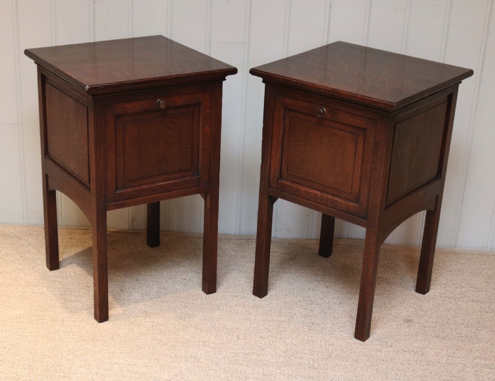 Pair Of French Oak Pot Cupboards View VI