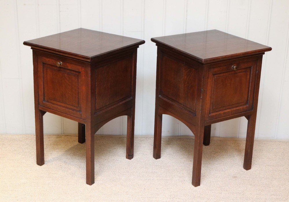 Pair Of French Oak Pot Cupboards View VIII