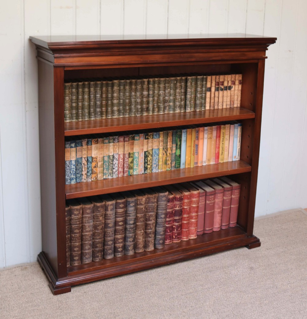 Mahogany Open Bookcase 