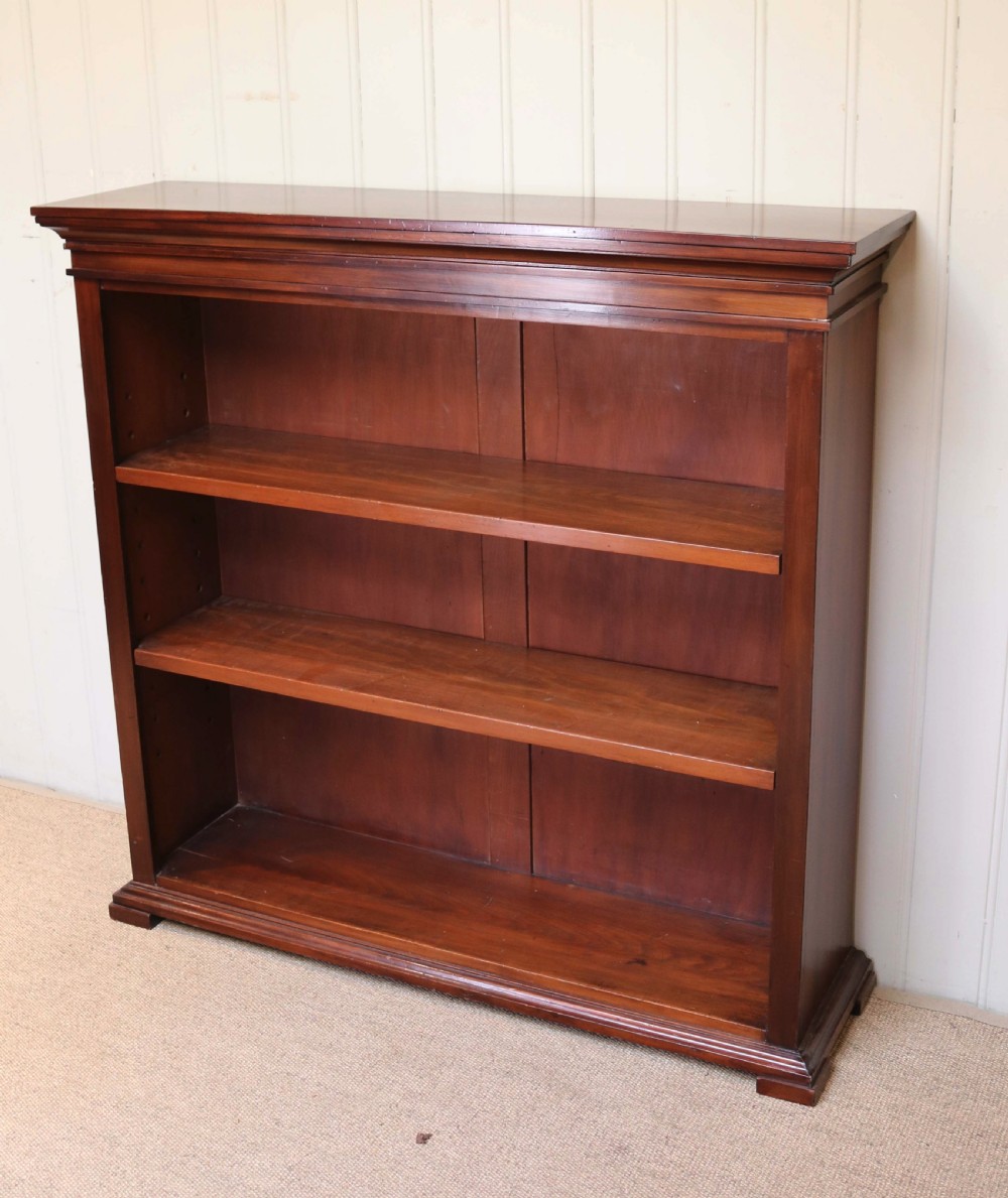 Mahogany Open Bookcase  View V