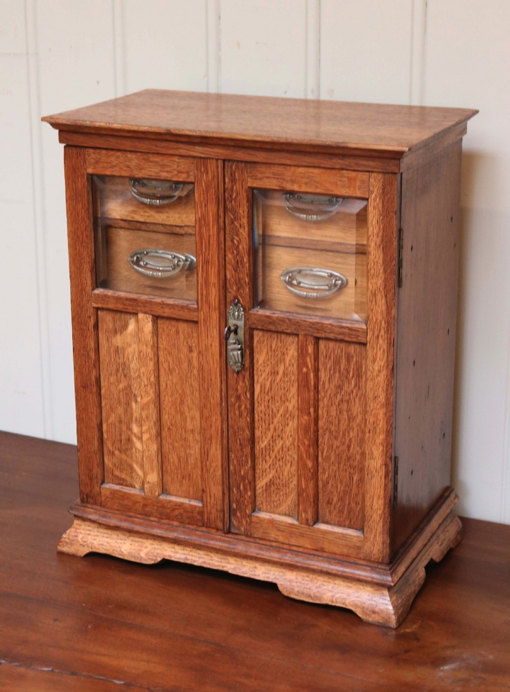 Arts And Crafts Oak Smokers Cabinet View III