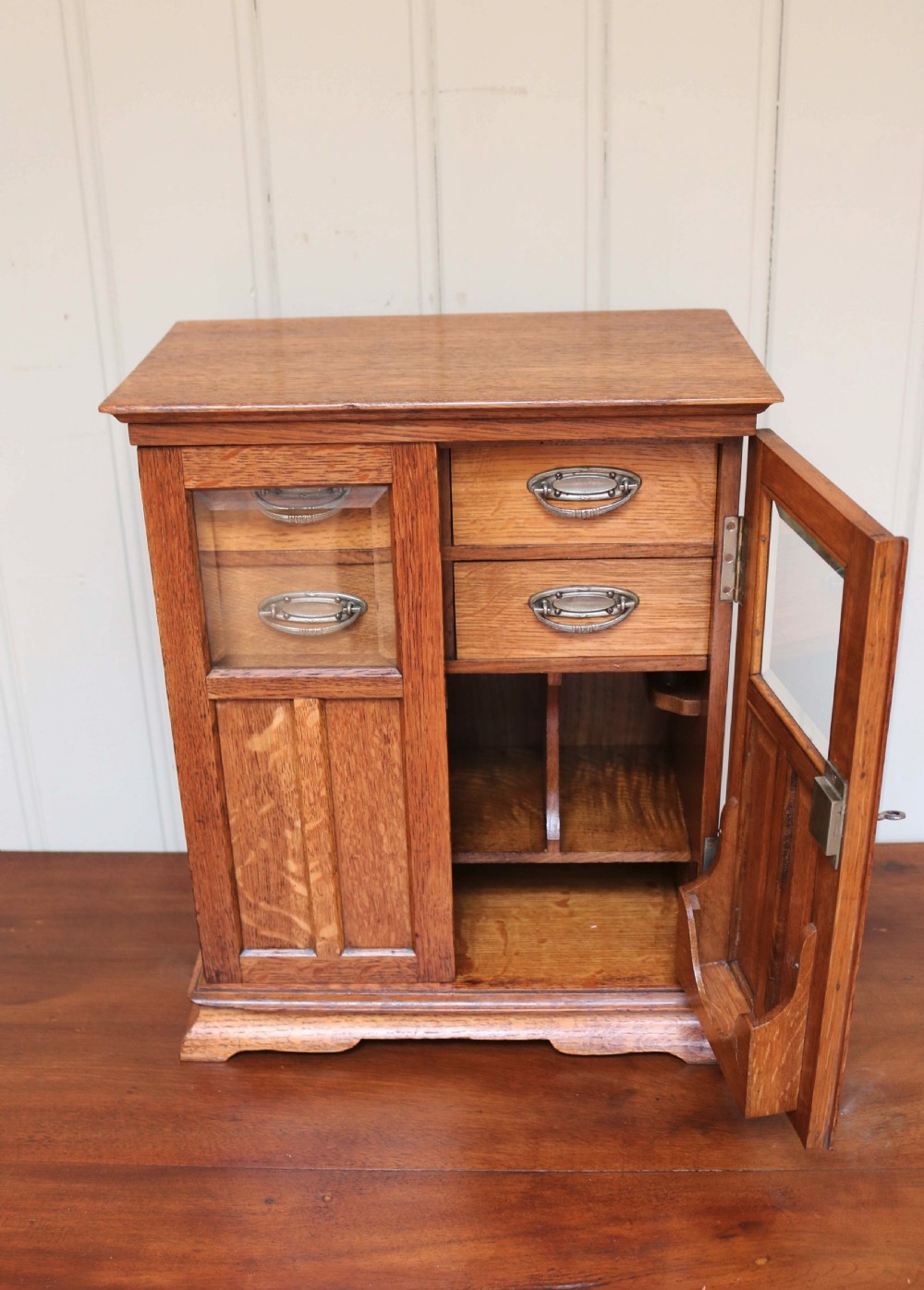 Arts And Crafts Oak Smokers Cabinet View V