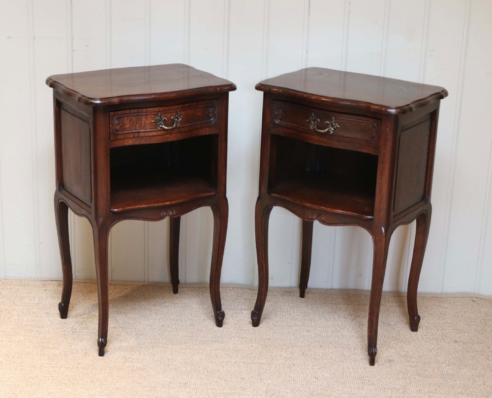 Pair Of French Oak Bedside Cabinets  View VIII