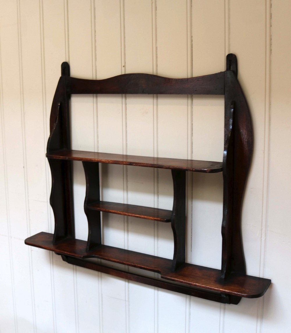 Rustic Mahogany Wall Shelf View II