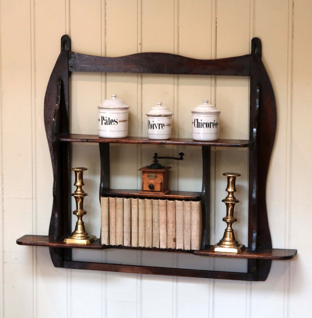 Rustic Mahogany Wall Shelf View III
