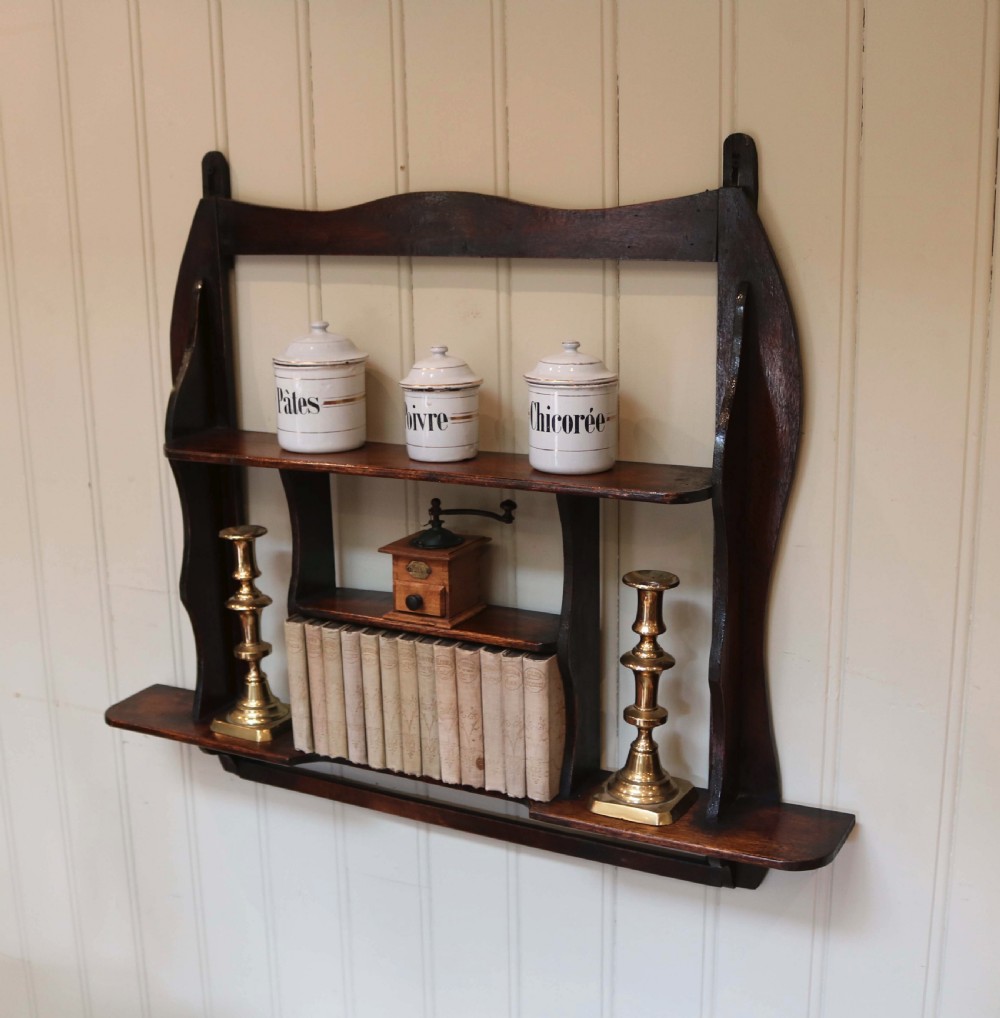 Rustic Mahogany Wall Shelf View V