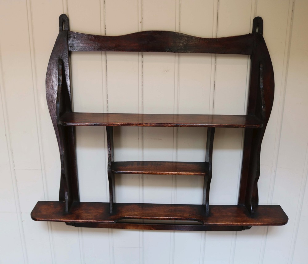 Rustic Mahogany Wall Shelf View VI