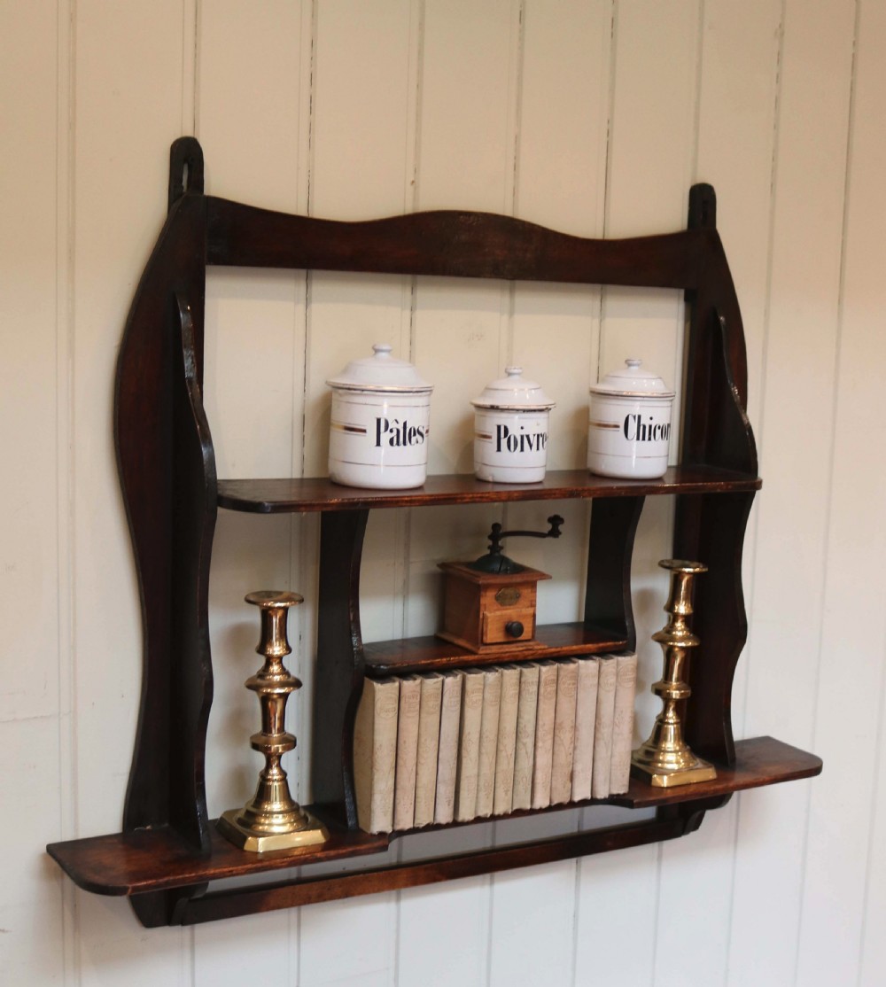 Rustic Mahogany Wall Shelf View VII