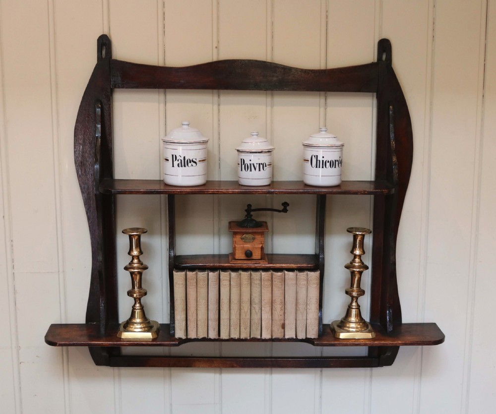 Rustic Mahogany Wall Shelf View VIII