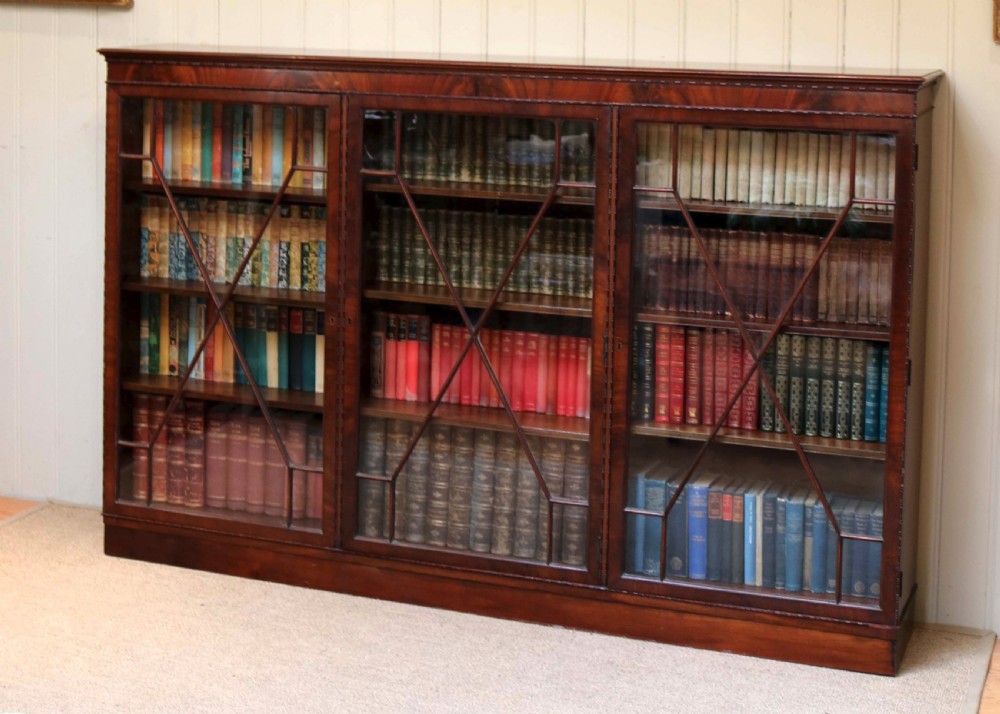Substantial Mahogany Glazed Bookcase  View VII