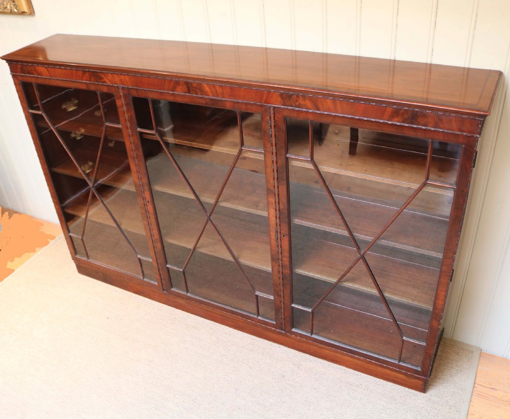 Substantial Mahogany Glazed Bookcase  View VIII