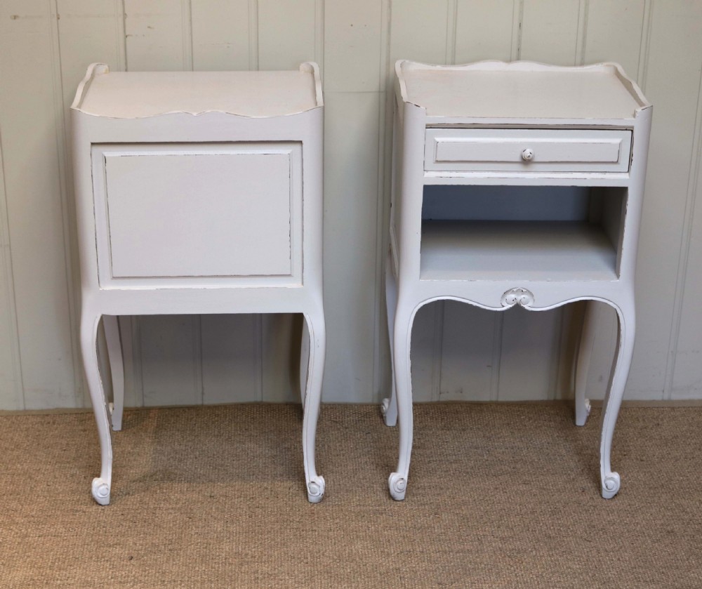 Pair Of French Painted Bedside Cabinets View VIII