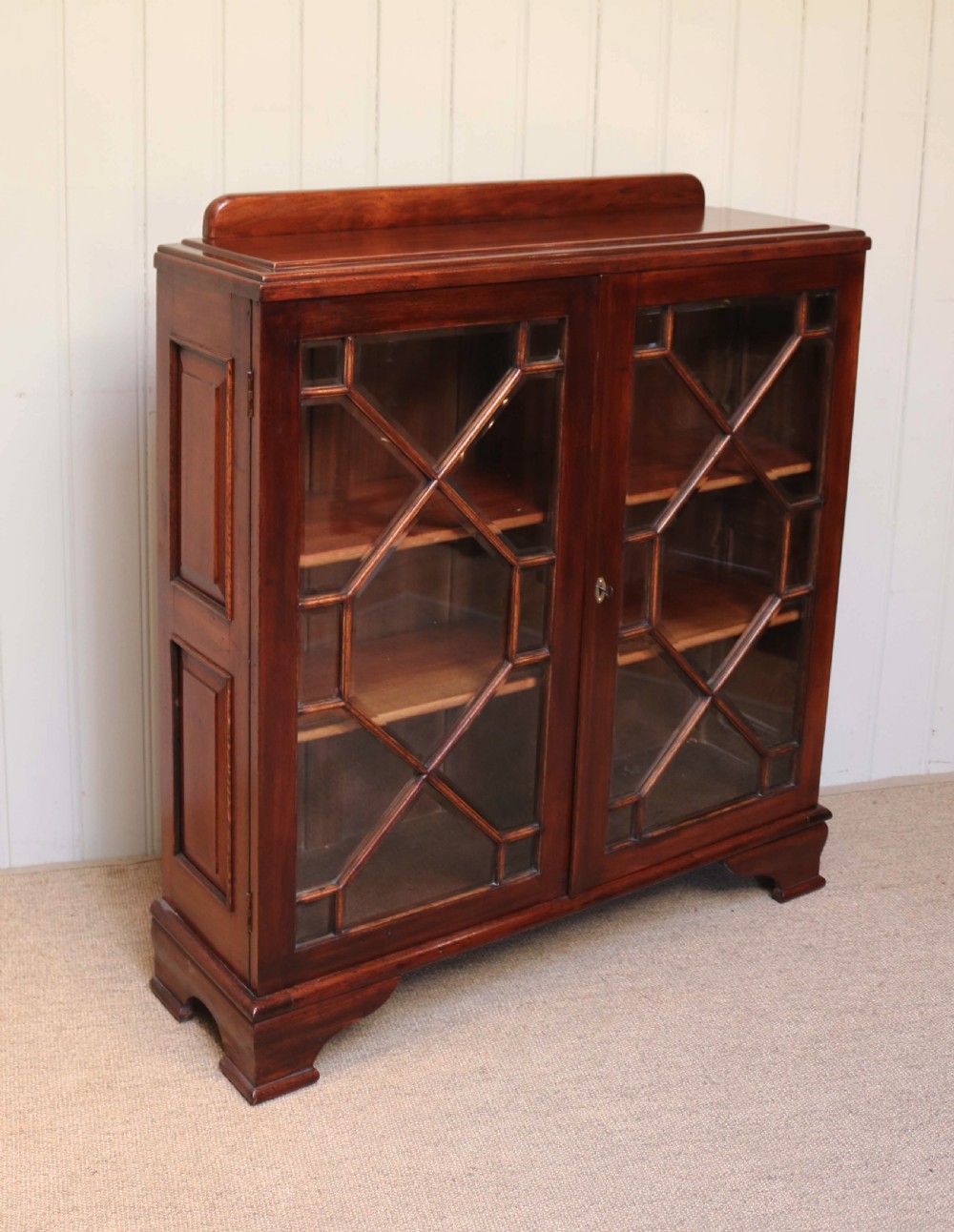 Mahogany Glazed Bookcase View IV