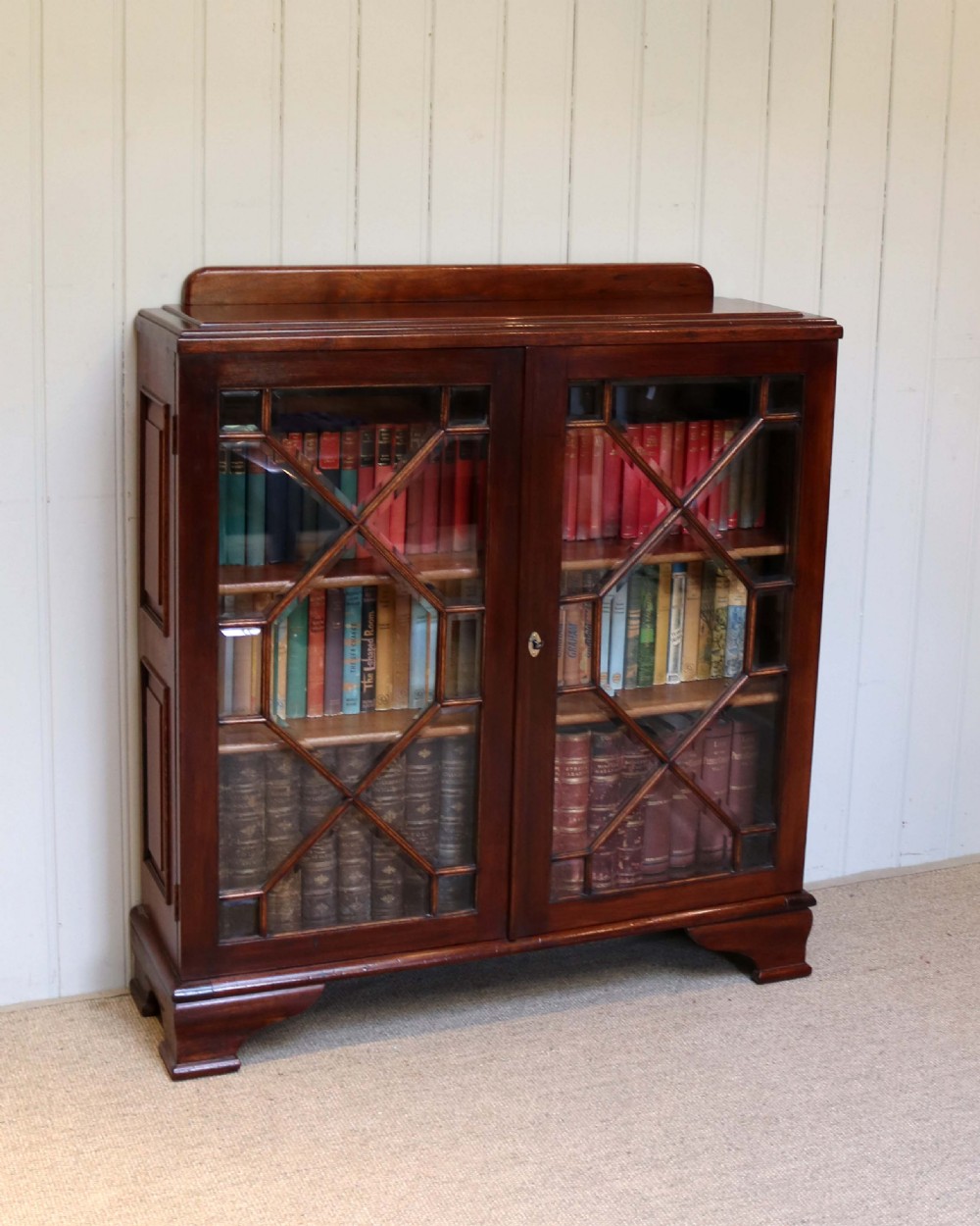 Mahogany Glazed Bookcase View V