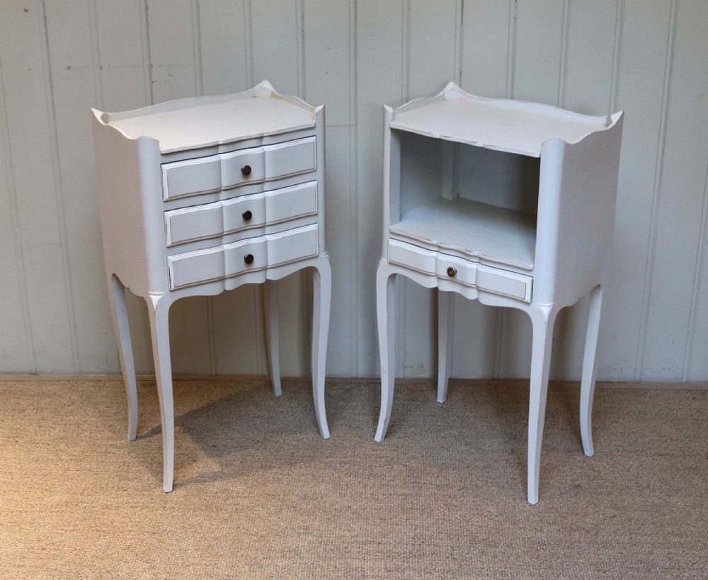 Pair Of Painted Bedside Cabinets View III