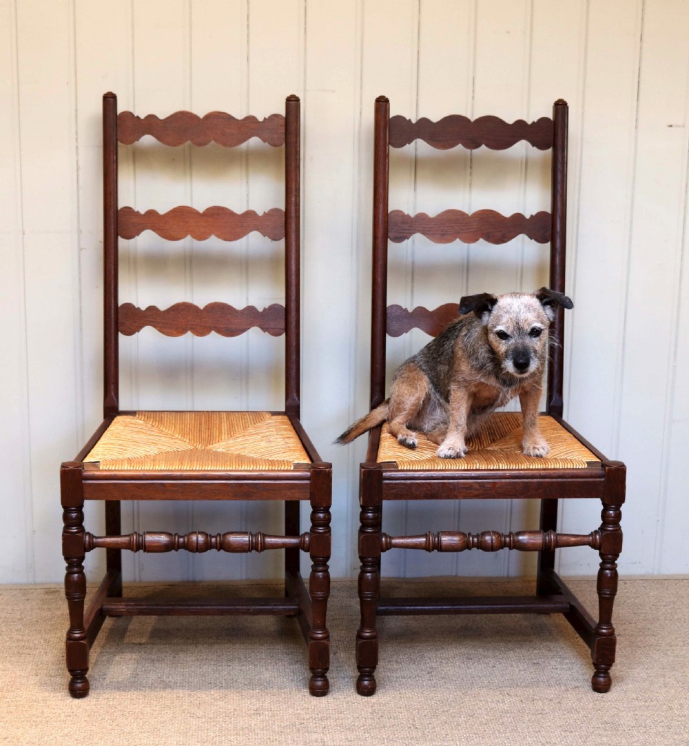 Set Of Six French Oak Dining Chairs View VIII