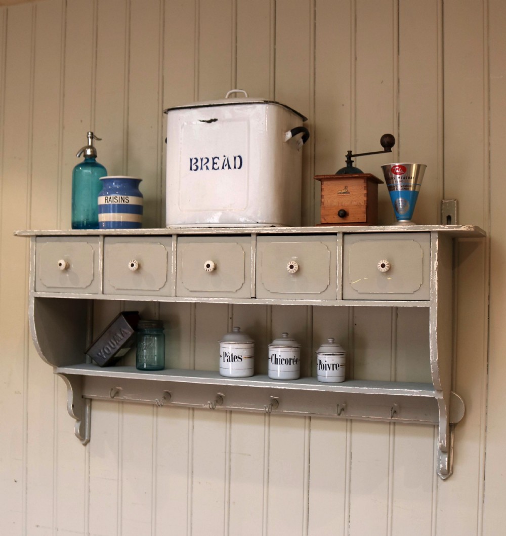 French Painted Wall Shelf  View V