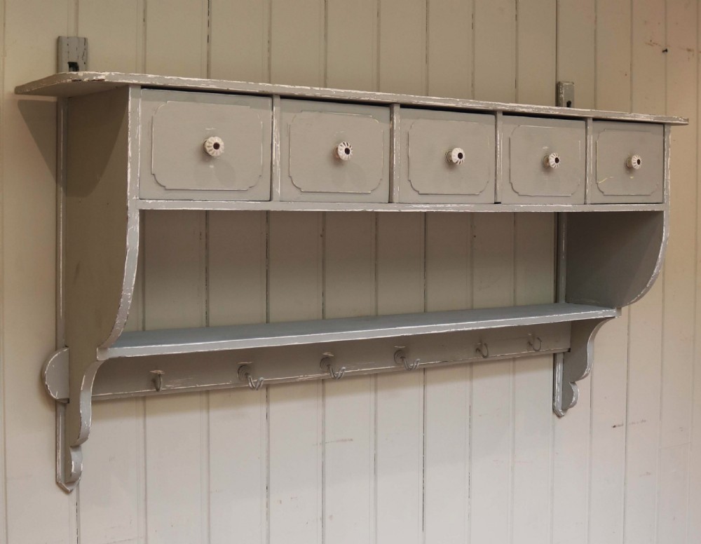 French Painted Wall Shelf  View VI
