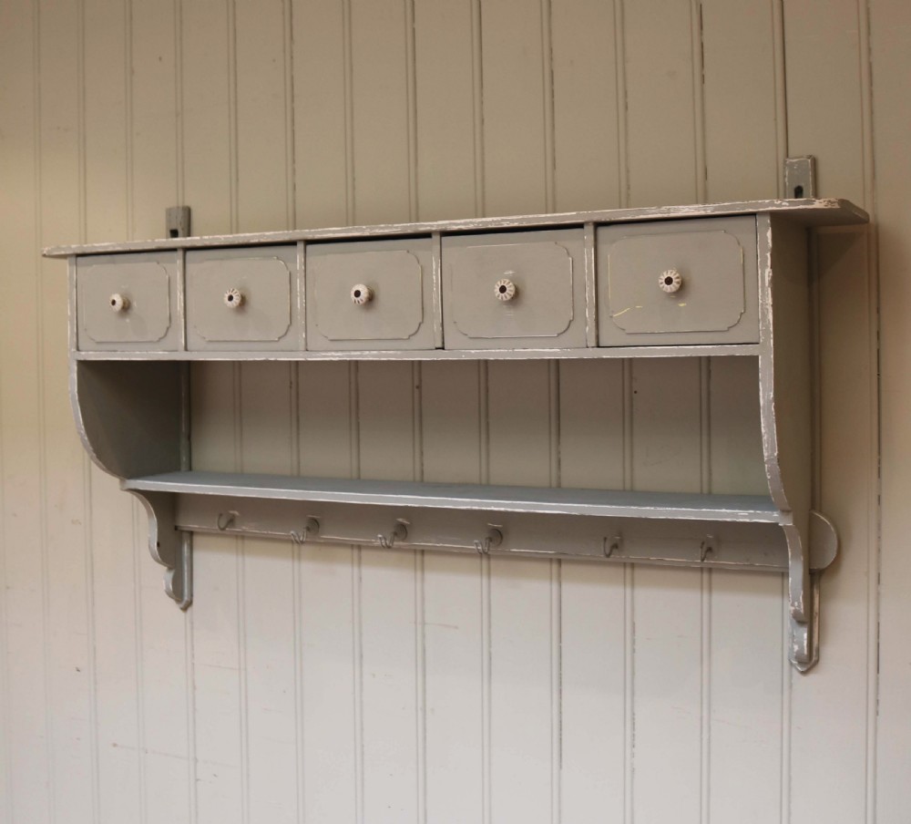 French Painted Wall Shelf  View VIII