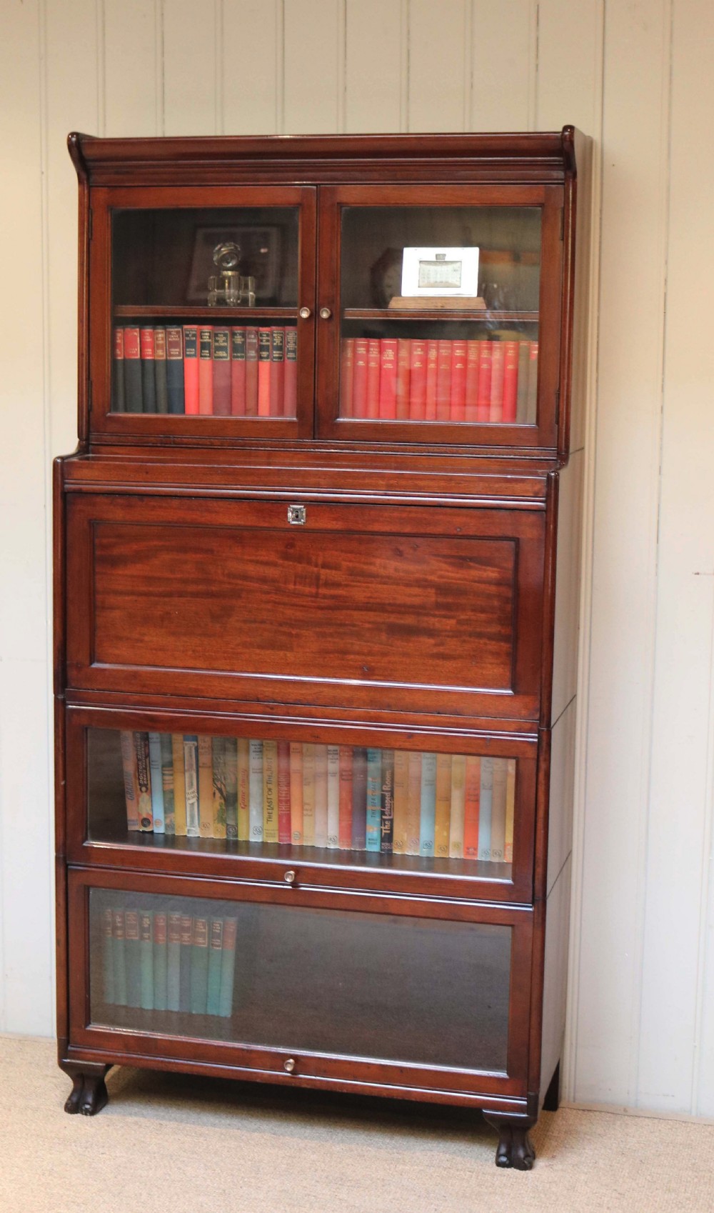 Unusual Mahogany Bureau Bookcase View III