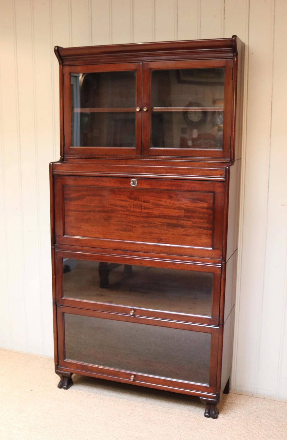 Unusual Mahogany Bureau Bookcase View IV