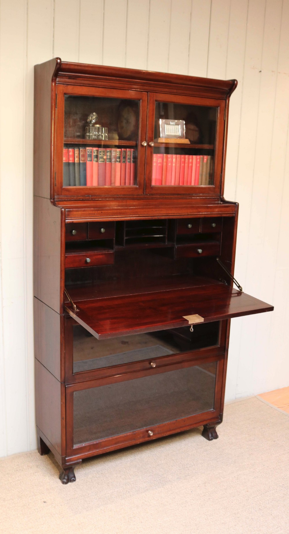 Unusual Mahogany Bureau Bookcase View V