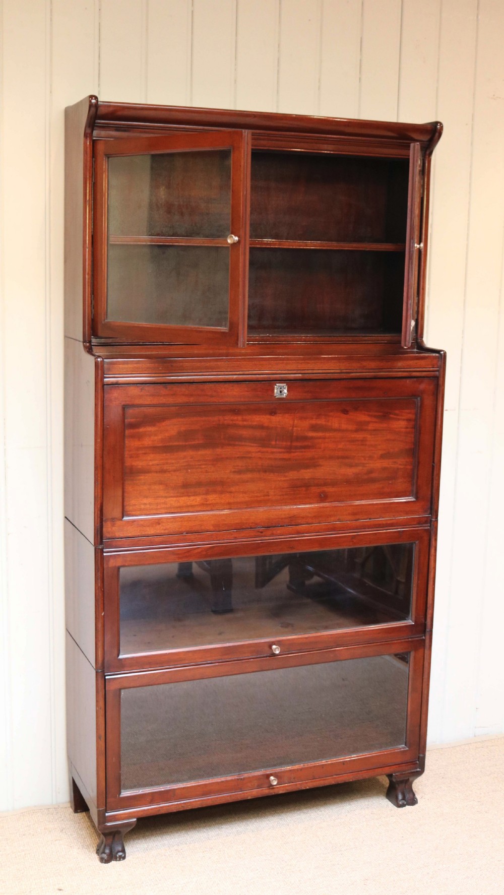 Unusual Mahogany Bureau Bookcase View VI