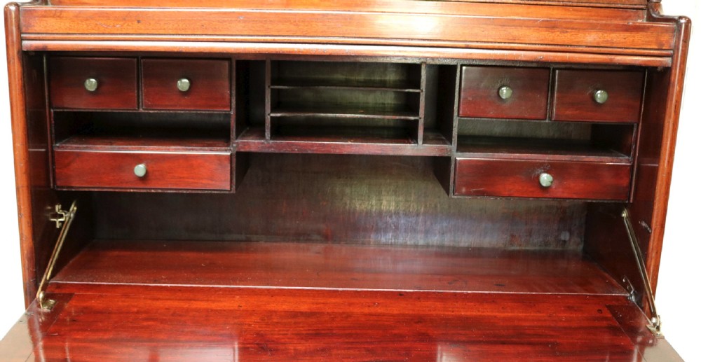 Unusual Mahogany Bureau Bookcase View VIII