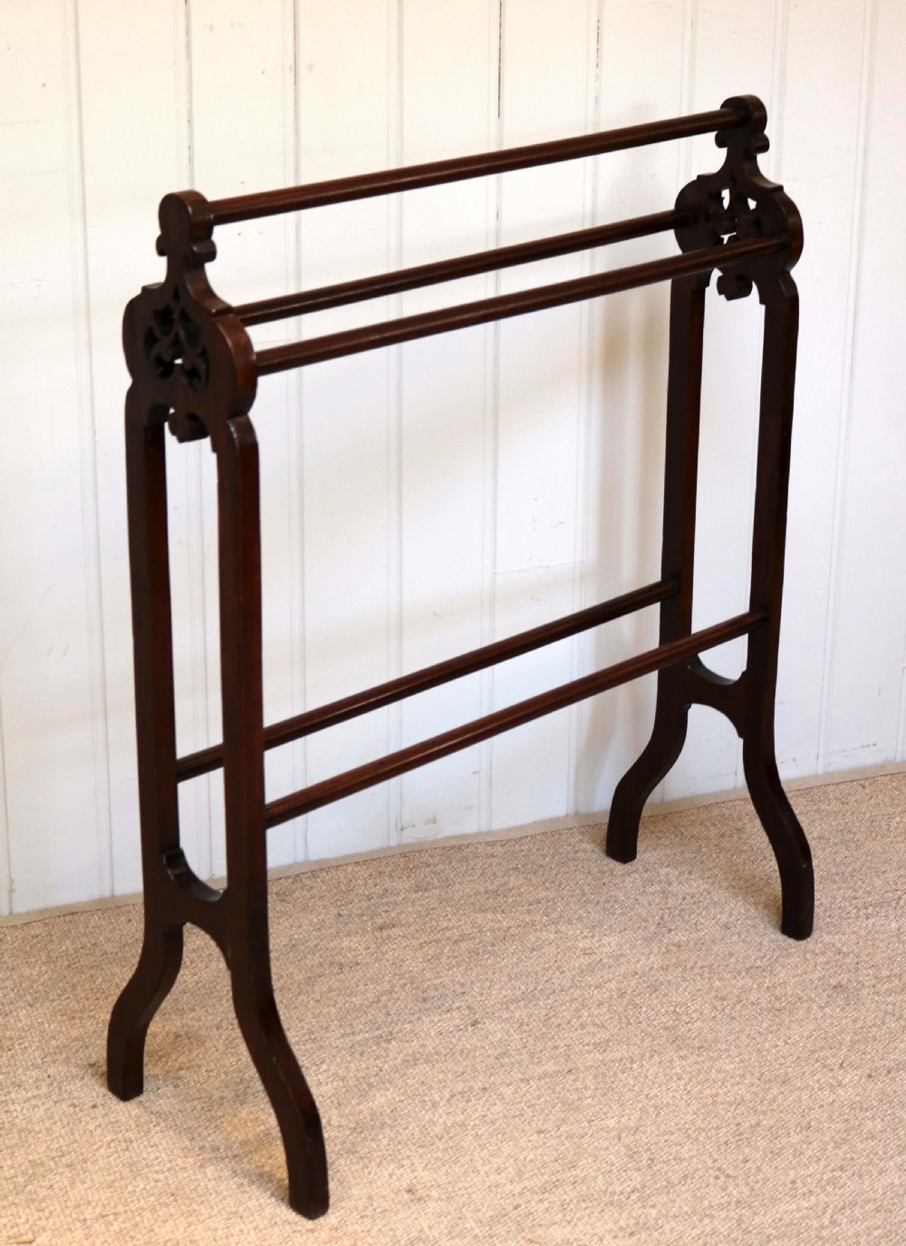 Victorian Mahogany Towel Rail View VII