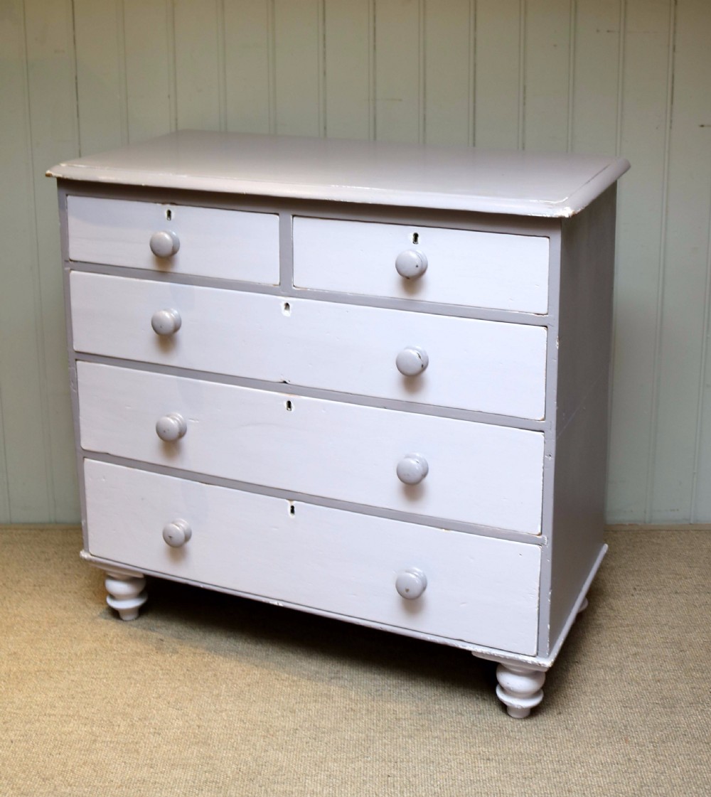 Victorian Painted Chest Of Drawers  View II