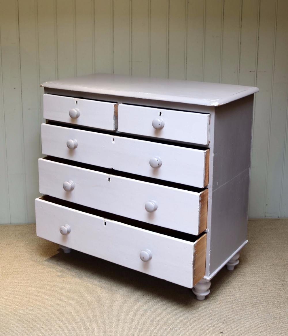 Victorian Painted Chest Of Drawers  View V