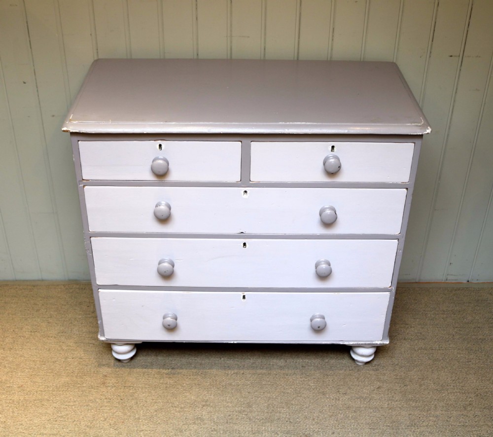 Victorian Painted Chest Of Drawers  View VI