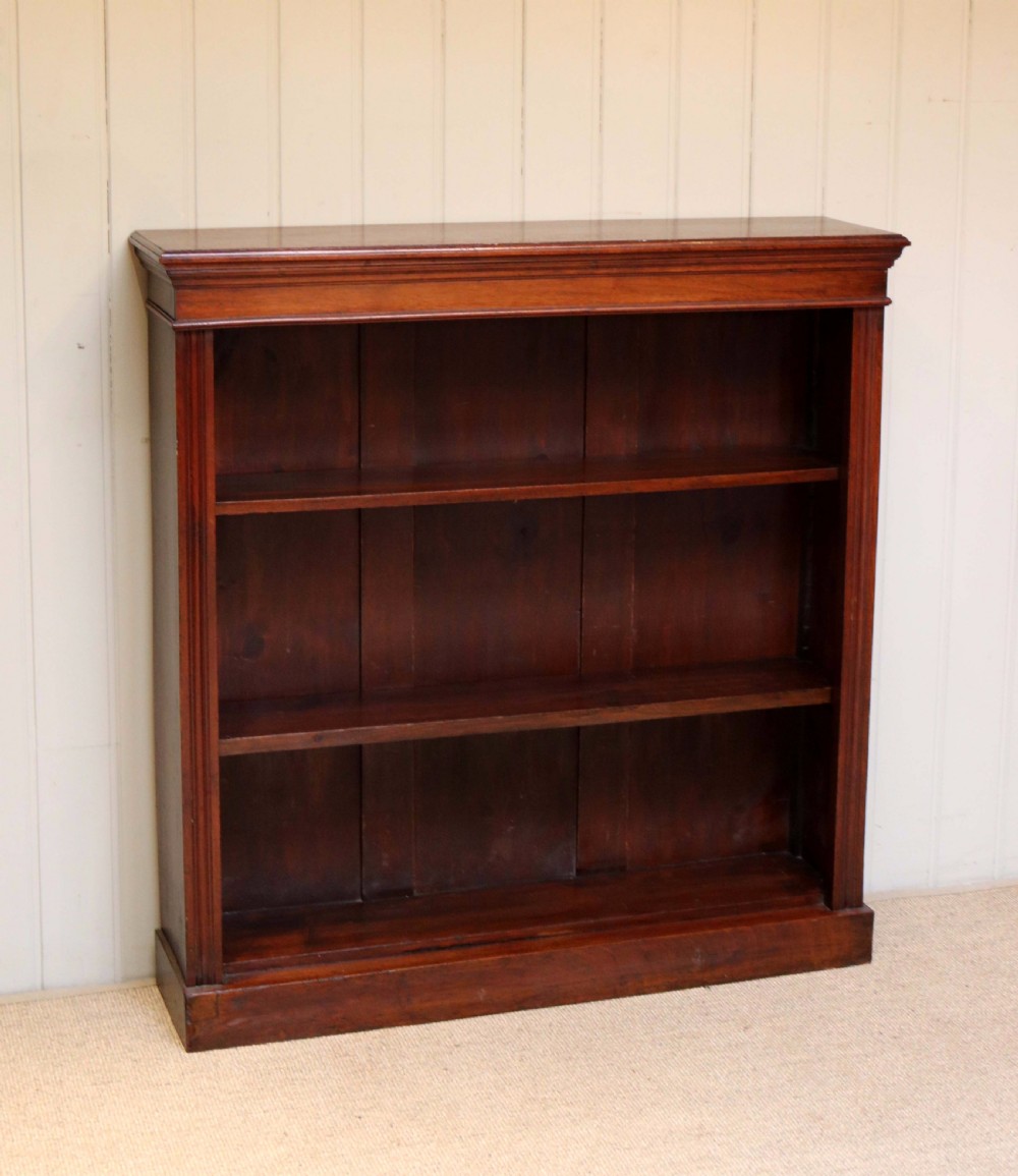 Victorian Mahogany Open Bookcase View II