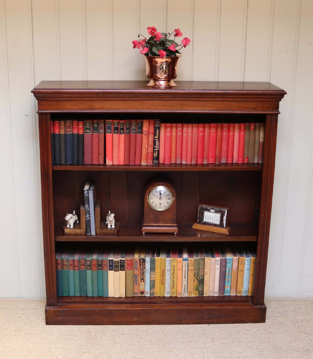 Victorian Mahogany Open Bookcase View III