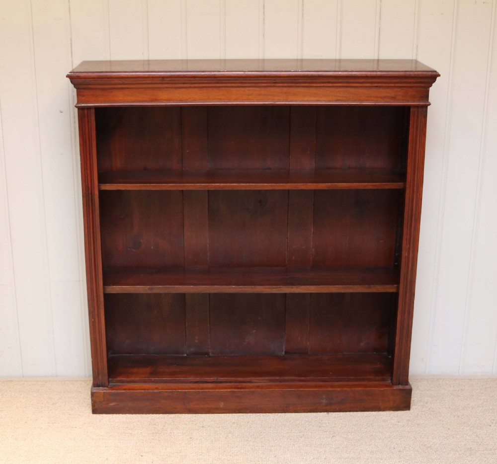 Victorian Mahogany Open Bookcase View IV
