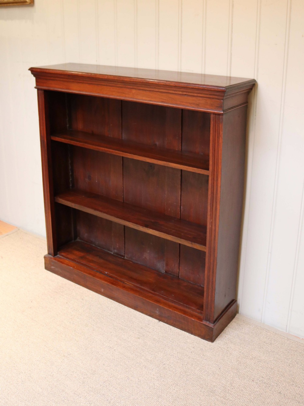 Victorian Mahogany Open Bookcase View VI