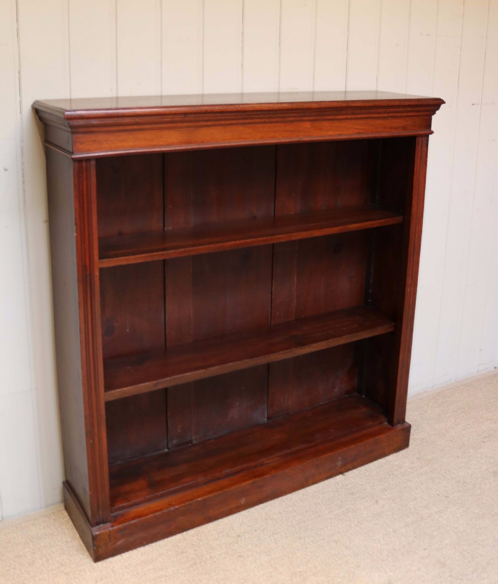 Victorian Mahogany Open Bookcase View VIII