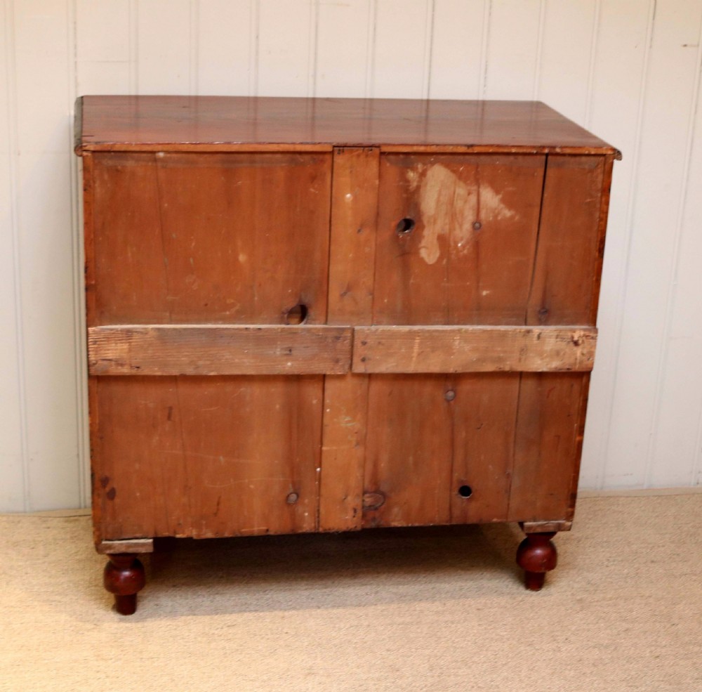 Pine Faux Mahogany Chest Of Drawers View VIII