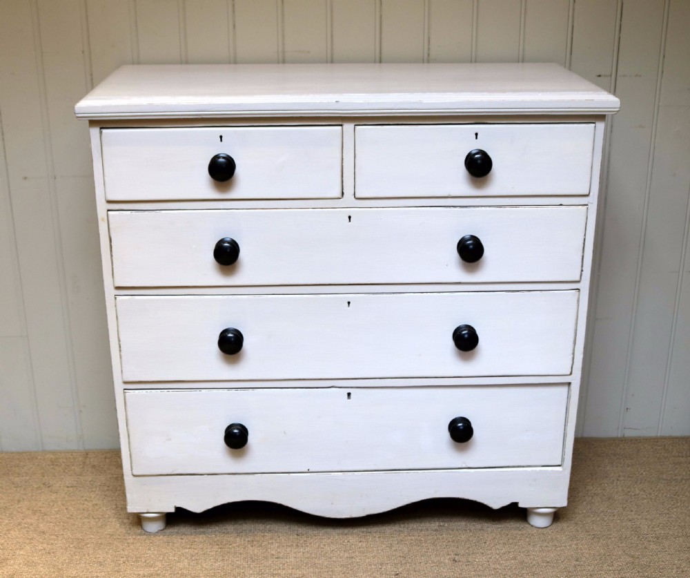 Edwardian Painted Chest Of Drawers View II