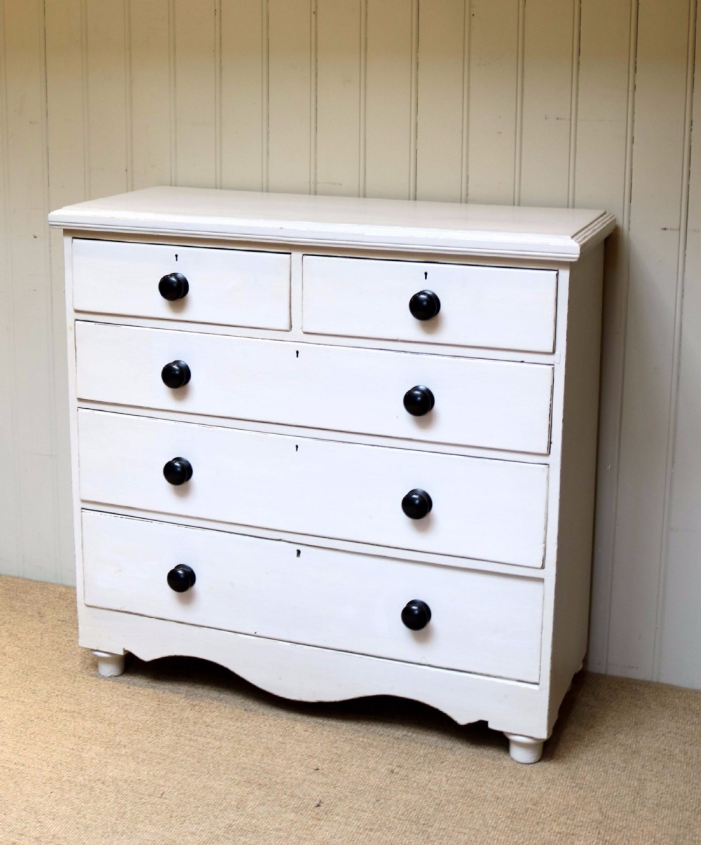 Edwardian Painted Chest Of Drawers View III