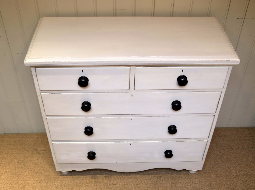 Edwardian Painted Chest Of Drawers View VII