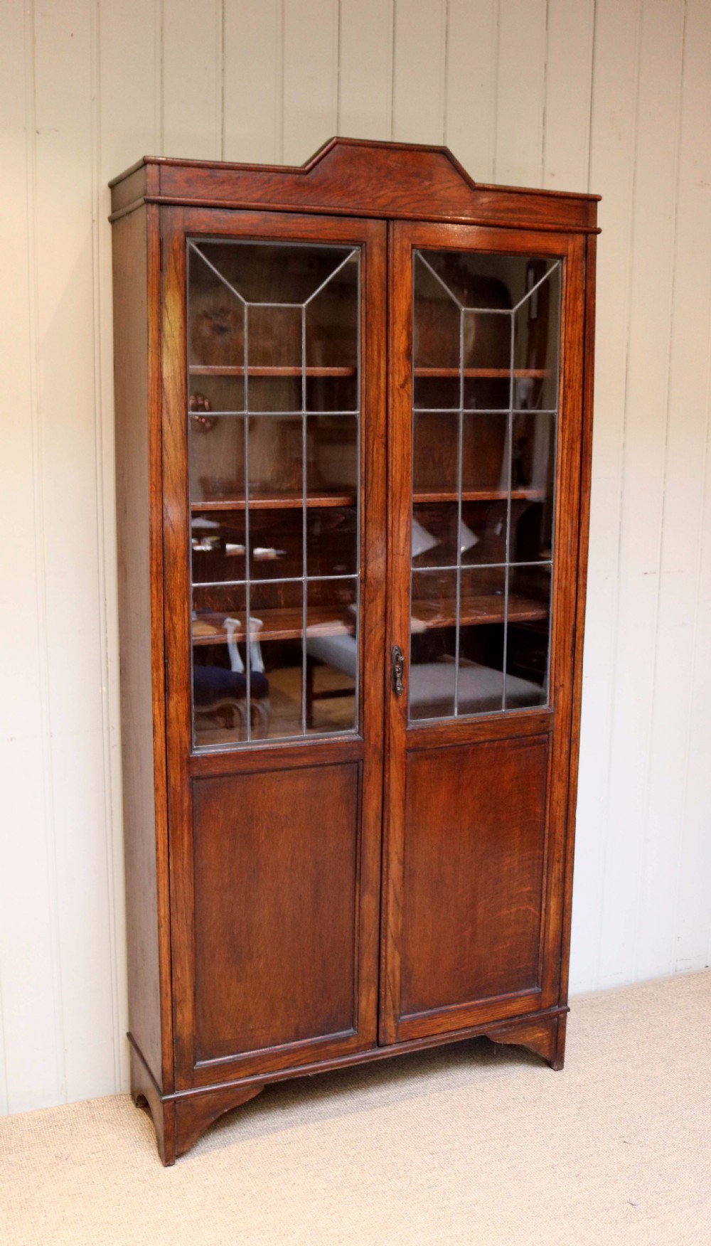 Oak Art Deco Cabinet Bookcase  View II