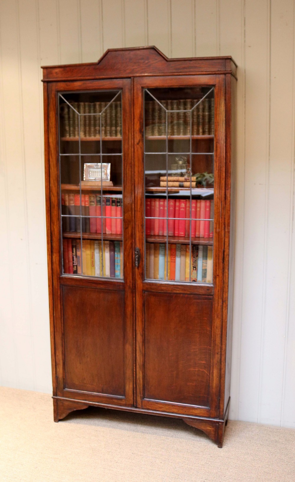 Oak Art Deco Cabinet Bookcase  View III