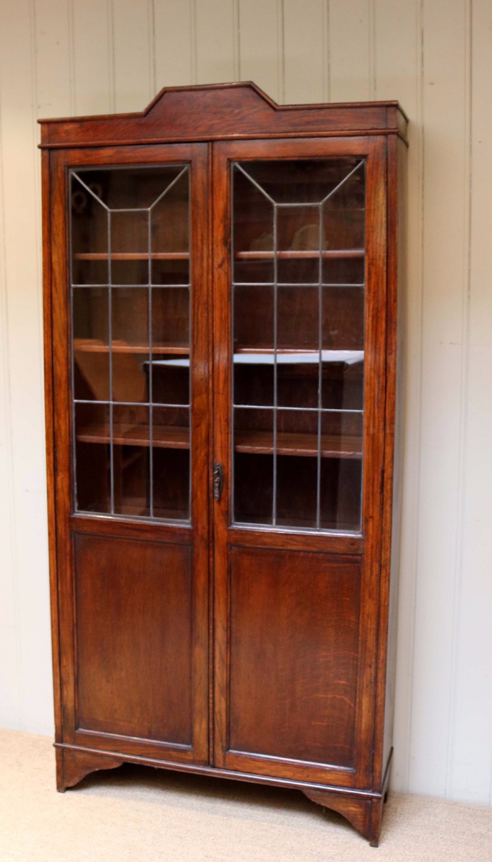 Oak Art Deco Cabinet Bookcase  View VI