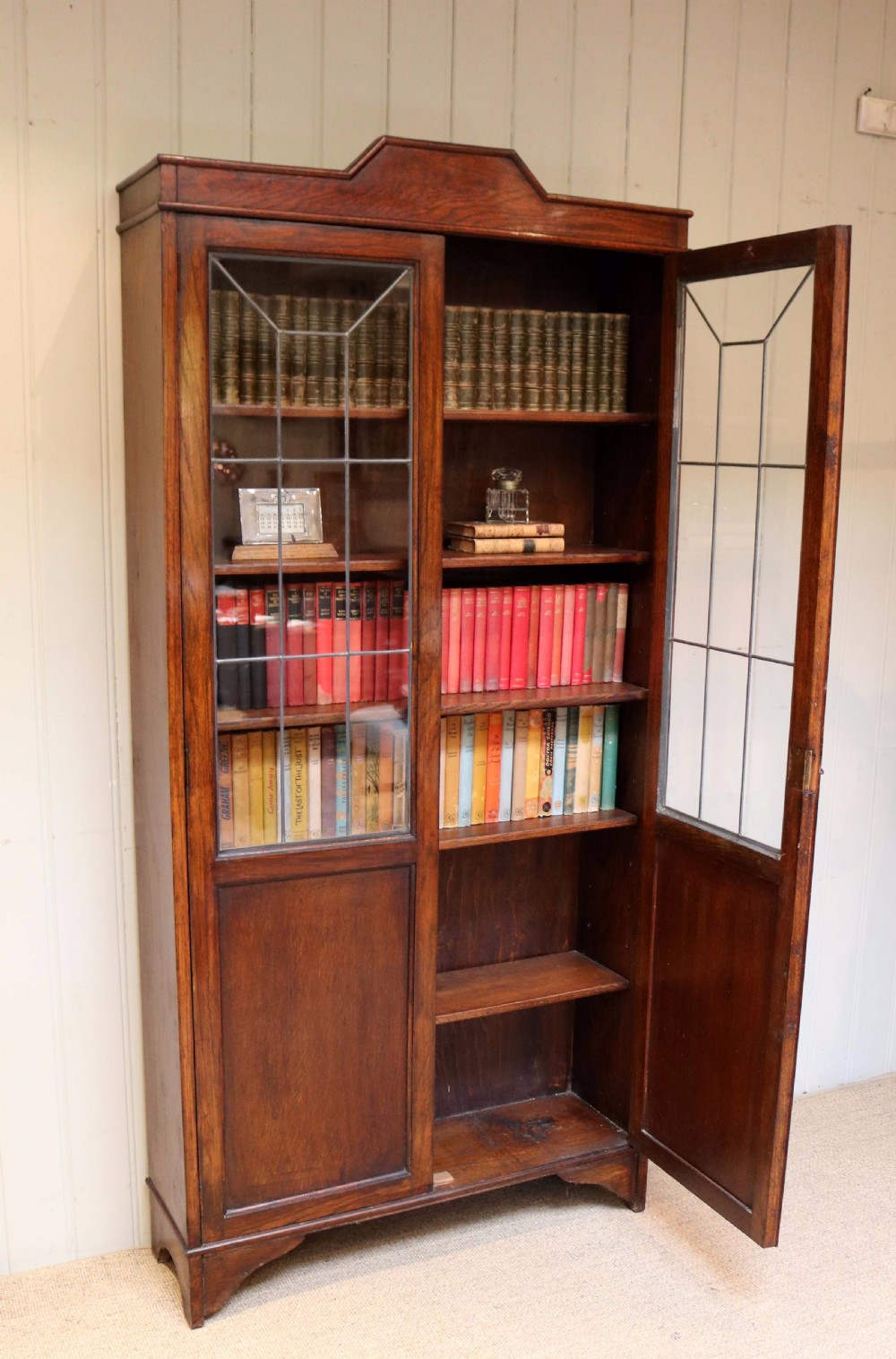 Oak Art Deco Cabinet Bookcase  View VII
