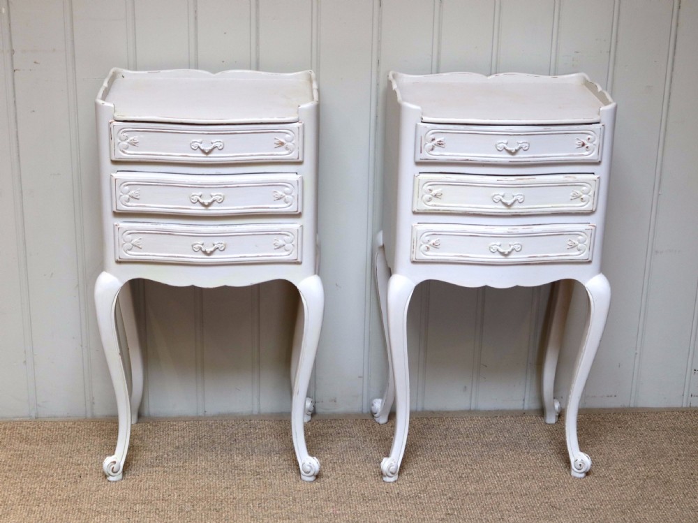 Pair Of Painted Bedside Cabinets View II