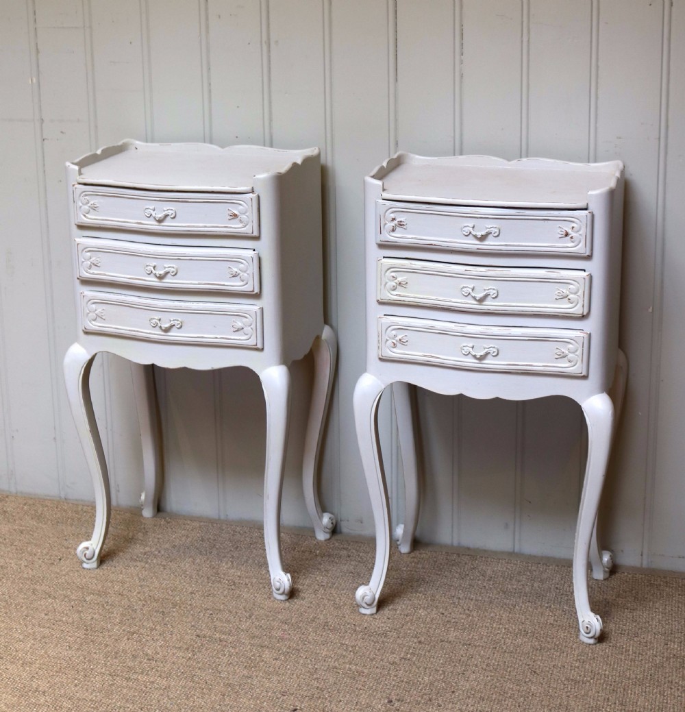 Pair Of Painted Bedside Cabinets View III