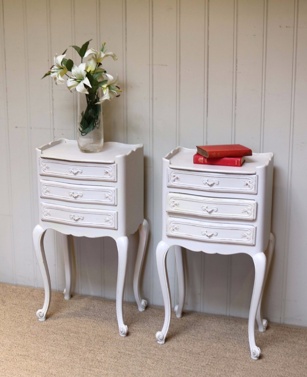 Pair Of Painted Bedside Cabinets View V