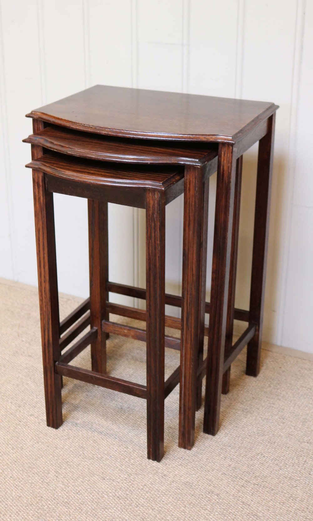 1920s Oak Nest Of Tables View III