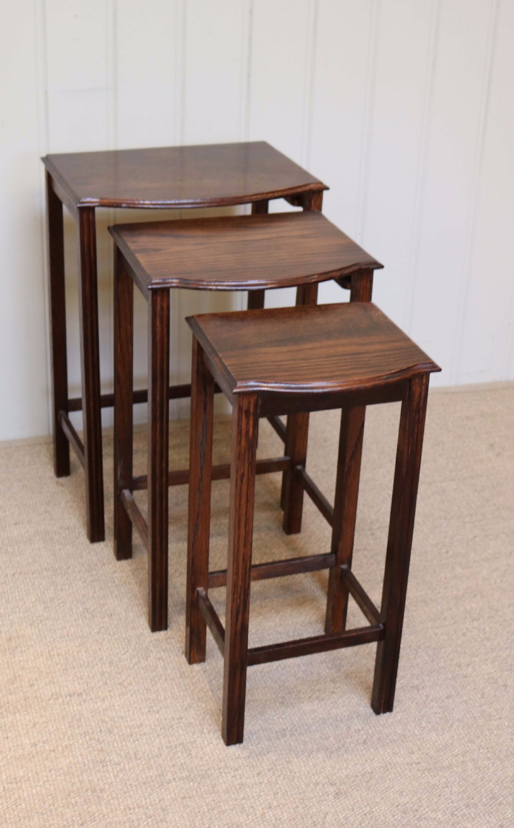 1920s Oak Nest Of Tables View V